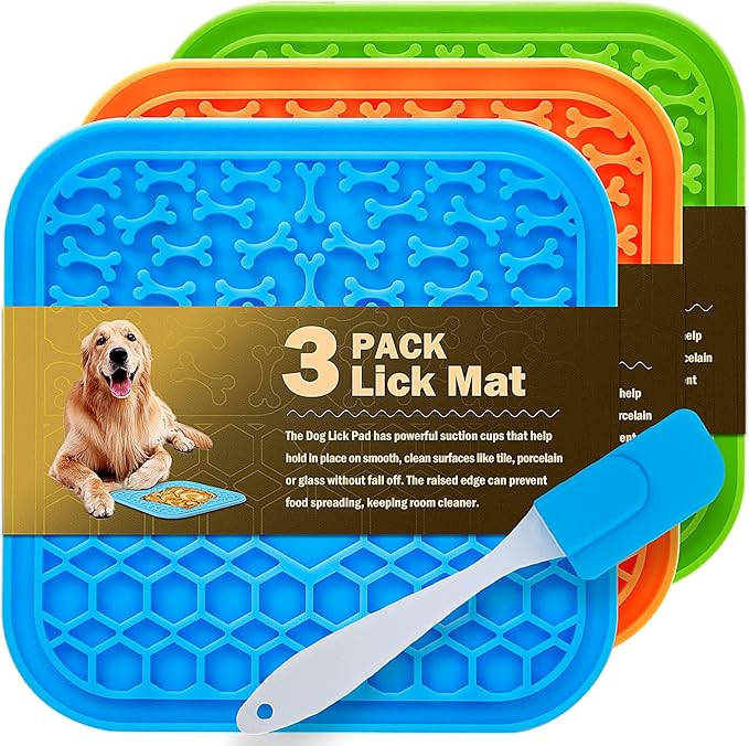 Alfombrilla para lamer, antiestres para perros y gatos