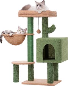 Gimnasio para gatos, en forma de cactus, ideal para que tu amigo felino se distraiga, adaptable en todos los hogares
